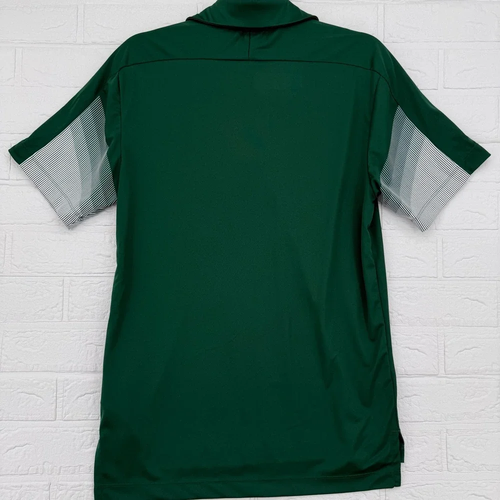 VTG adidas Cal Poly Mustangs NCAA Athletic Golf Polo Shirt Green Sportswear S
